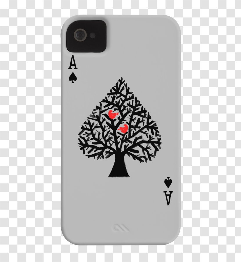 Playing Card Ace Of Spades Hearts - Flower - T-shirt Transparent PNG