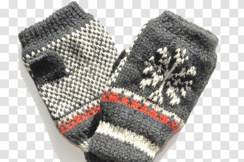 Glove Snowflake - Grey - Pattern Gloves Transparent PNG