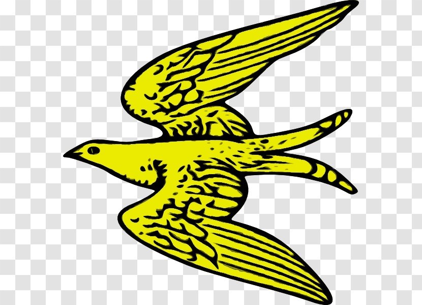 Yellow Beak Wing Clip Art Bird - Symbol Transparent PNG