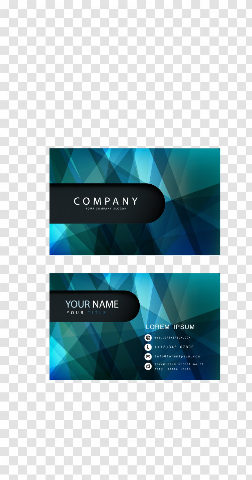 Business Card Design Advertising Transparent PNG