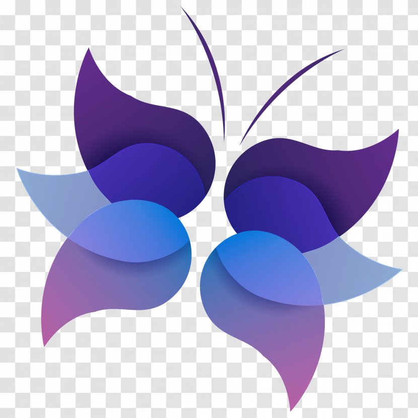 Butterfly Purple Color Blue - Petal - Buterfly Transparent PNG