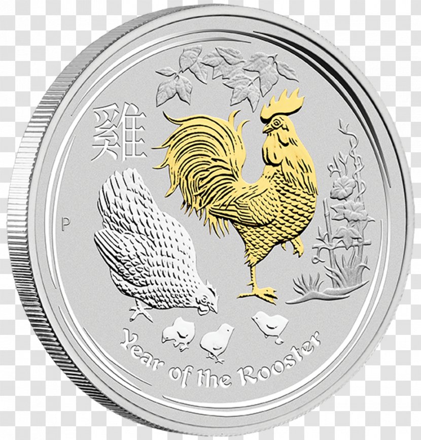 Perth Mint Lunar Series Australian Ounce Rooster - Australia - Year Of The Transparent PNG