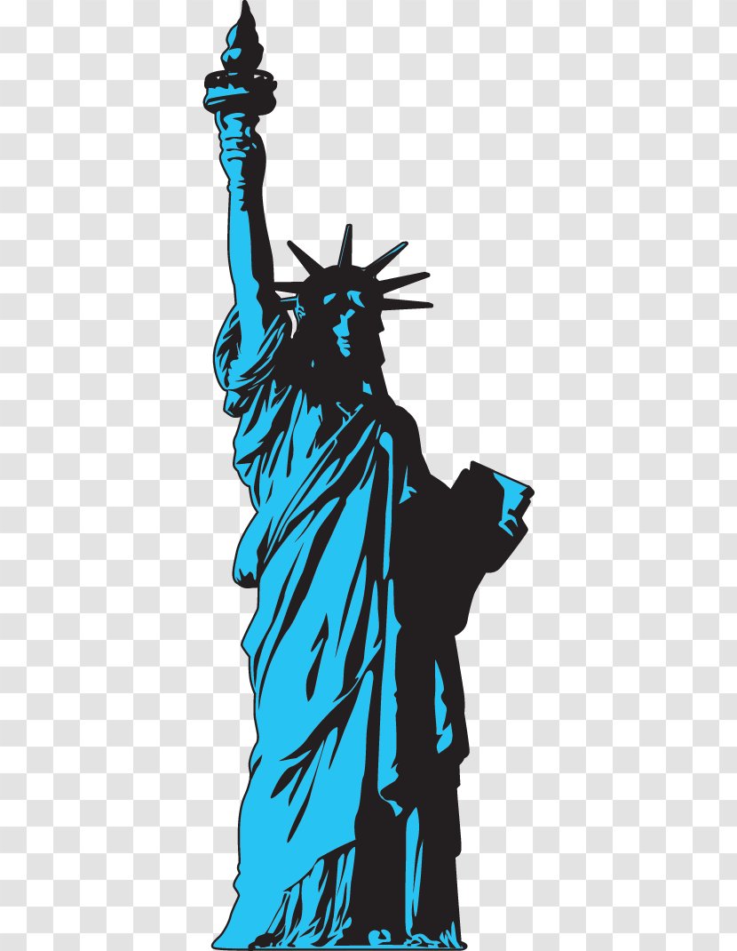 Statue Of Liberty Freedom Landmark - Wall Decal - Estatua De La Libertad Transparent PNG