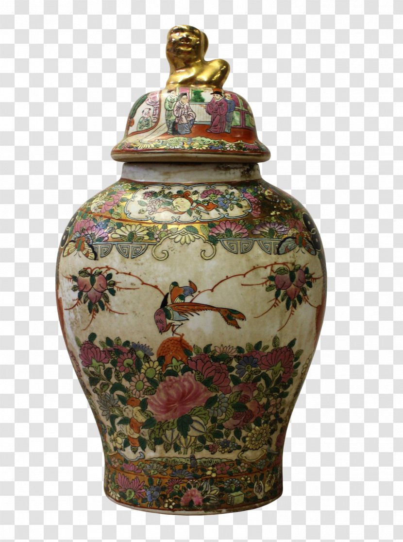 Vase Chinese Ceramics China Famille Rose - Decorative Arts - Traditional Painting Decoration Transparent PNG