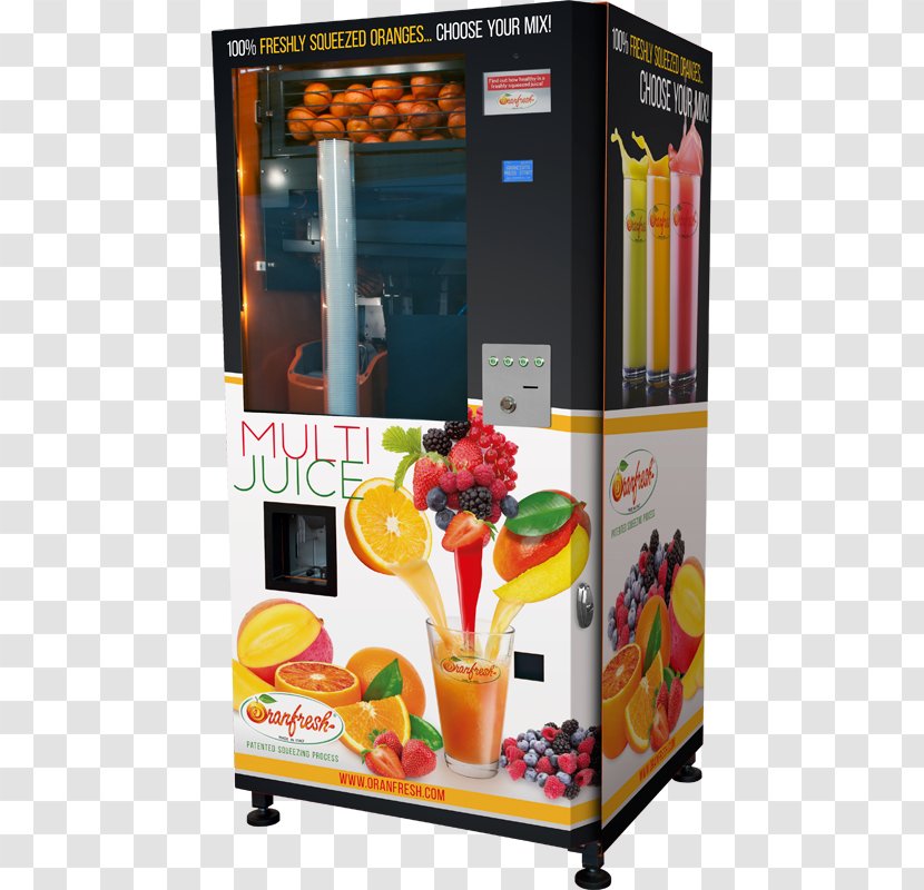 Orange Juice Vending Machines Drink Apple - Machine - Healthy Drinks Transparent PNG