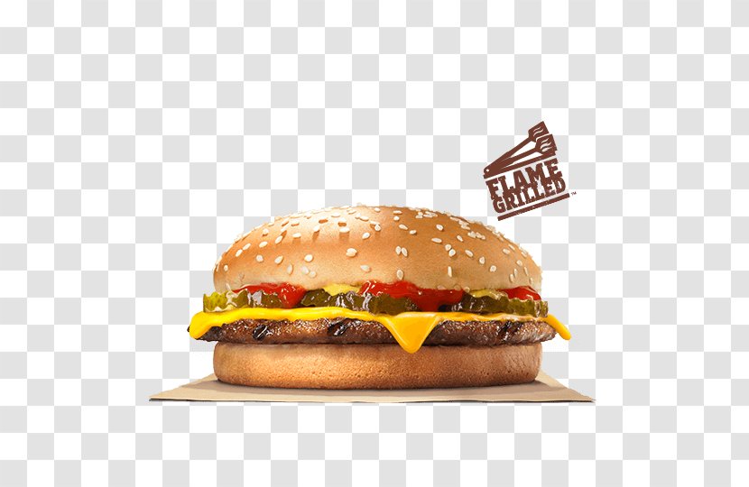 Hamburger Cheeseburger Burger King Barbecue Bacon - American Cheese Transparent PNG