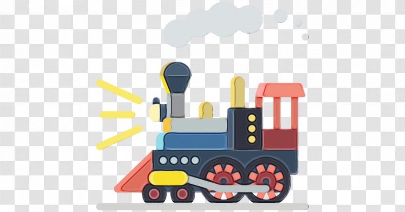 Locomotive Transport Train Vehicle Cartoon Transparent PNG