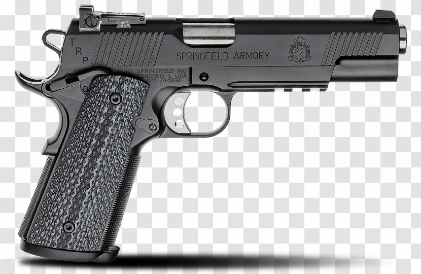 Springfield Armory .45 ACP M1911 Pistol Automatic Colt - Match Grade - Handgun Transparent PNG