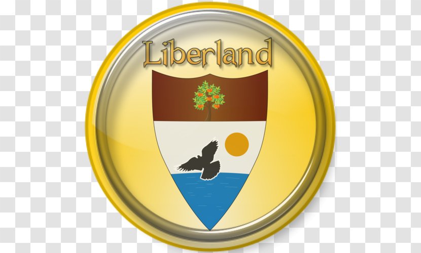 Liberland Danube Libertarianism Logo Emblem - Yellow - Newspaper Headline Transparent PNG