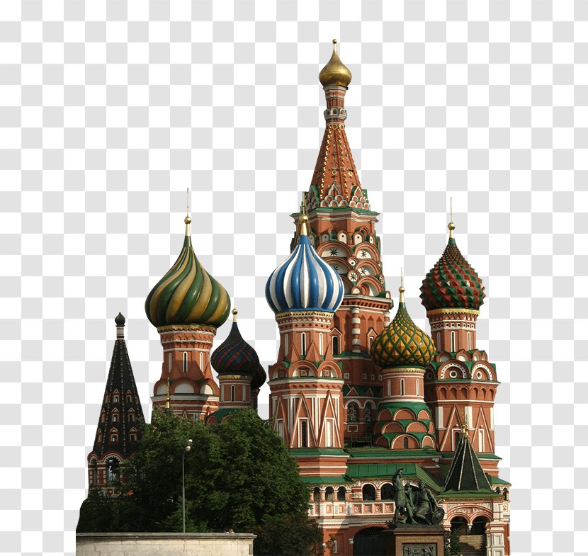 Saint Basil's Cathedral Red Square Russian Orthodox Church Landmark - Steeple - Kremlin Transparent PNG