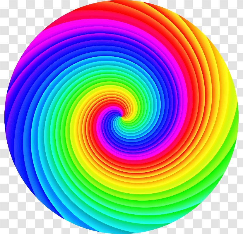 Spiral Circle Image Vector Graphics Rainbow - Snail Transparent PNG