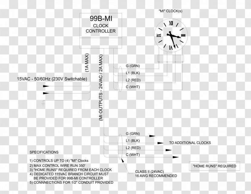 Wiring Diagram Schematic Electrical Wires & Cable Design - Text - Different Types Of Clock Transparent PNG
