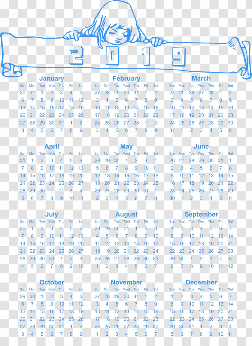 Calendar For 2019 Printable With Holidays Kids - October - Islamic Transparent PNG