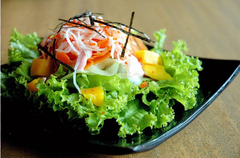 Crab Stuffing Japanese Cuisine Asian Salad - Recipe Transparent PNG