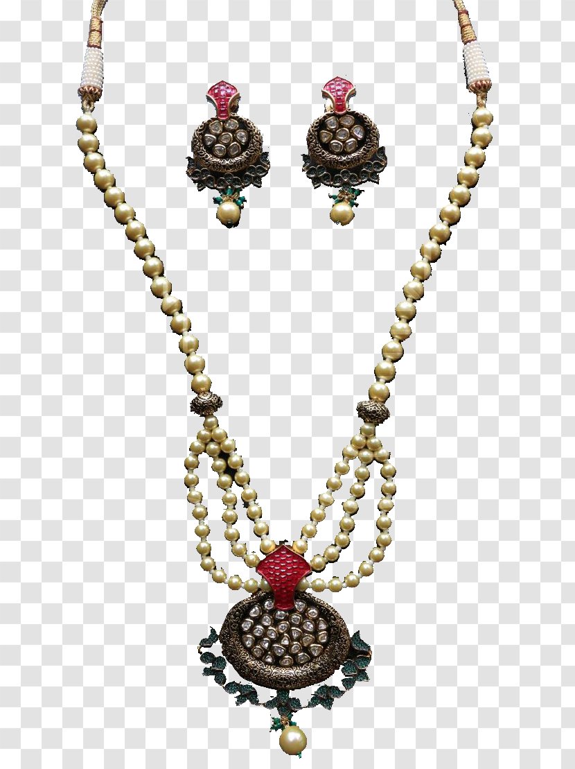 Locket Necklace Jewellery Kundan Wedding Dress - Bead - Imitation Jewelry Transparent PNG