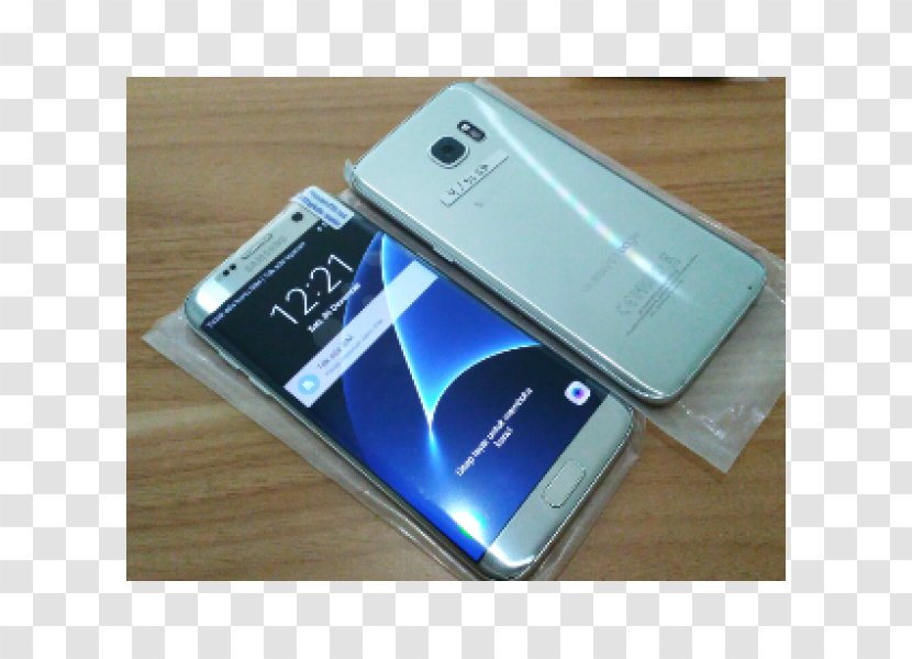 Feature Phone Smartphone Samsung GALAXY S7 Edge Electronics Accessory - Gadget - Silver Transparent PNG