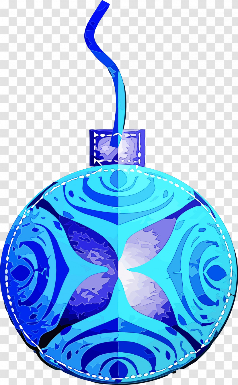 Blue Aqua Ornament Electric Blue Transparent PNG