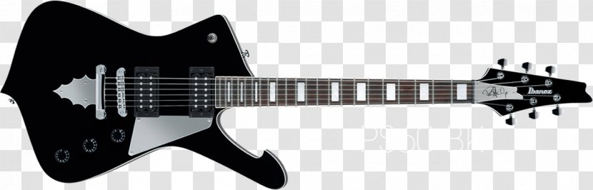 Electric Guitar Ibanez Iceman Inlay - String Instrument Transparent PNG