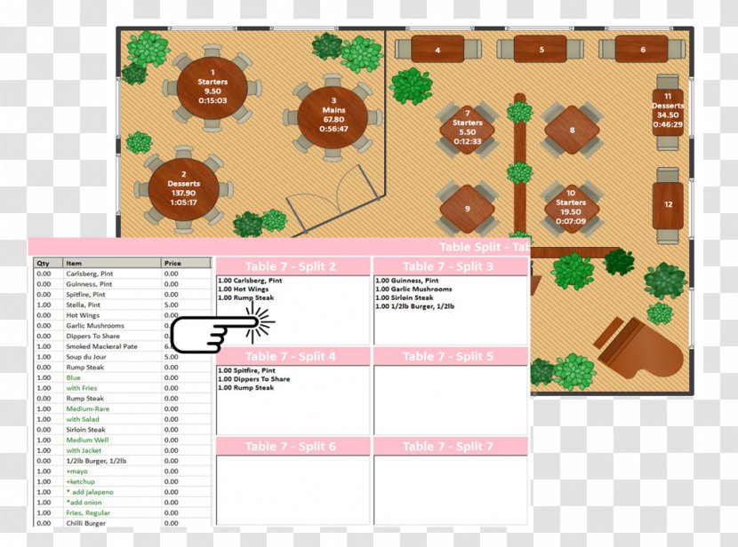 Floor Plan Cafe Architectural House - Design Transparent PNG