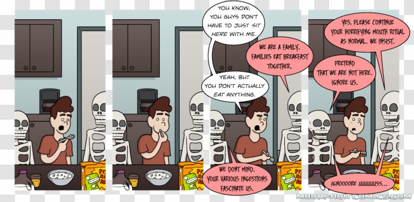 Breakfast Cereal Small Bread Comics Moonfruit - Pizza - Family Transparent PNG