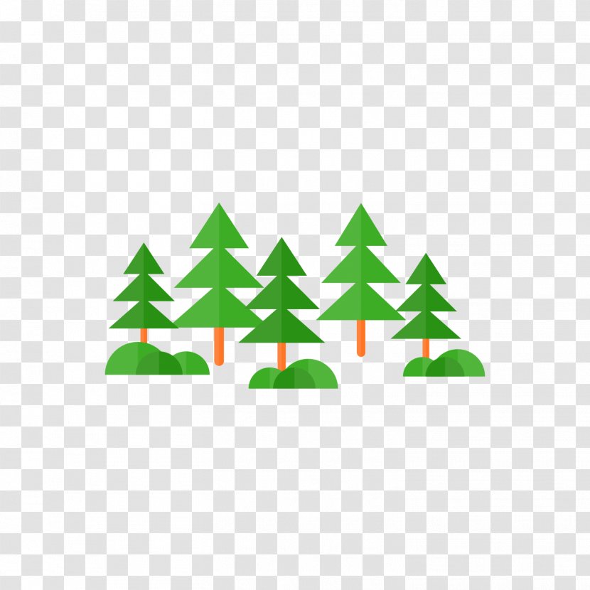 Camping Icon - Outdoor Recreation - Hand Painted Green Forest Transparent PNG