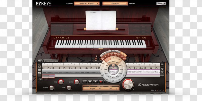 Digital Piano Electric Fortepiano Player - Flower Transparent PNG
