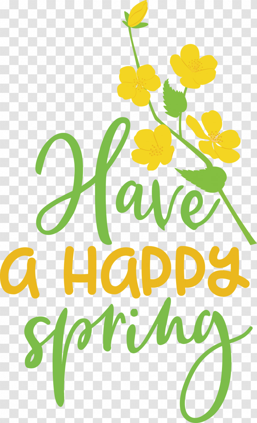 Spring Have A Happy Spring Transparent PNG