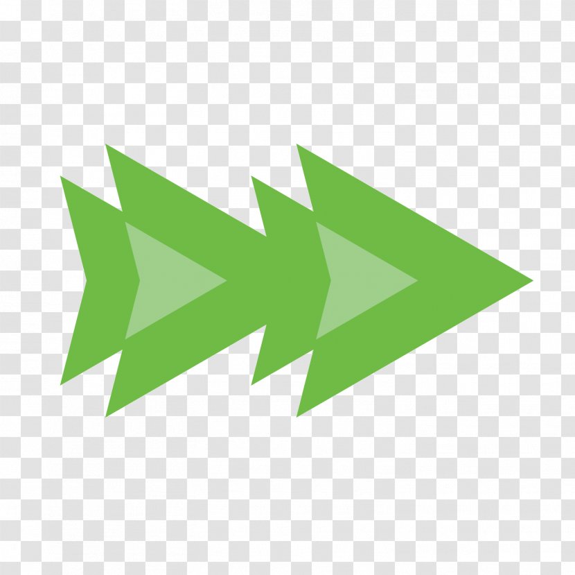 Vector Green Fast Forward Arrow - Leaf - Grass Transparent PNG