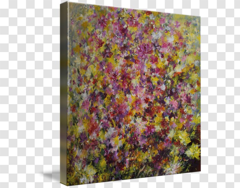 Acrylic Paint Gallery Wrap Painting Petal Modern Art Transparent PNG