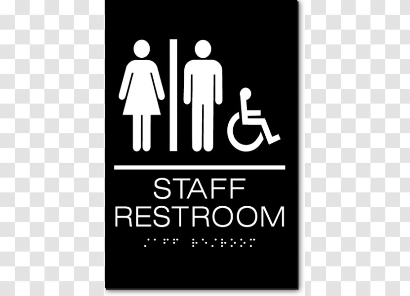 Unisex Public Toilet ADA Signs Accessible Disability - Bathroom - Disabled Sign Transparent PNG