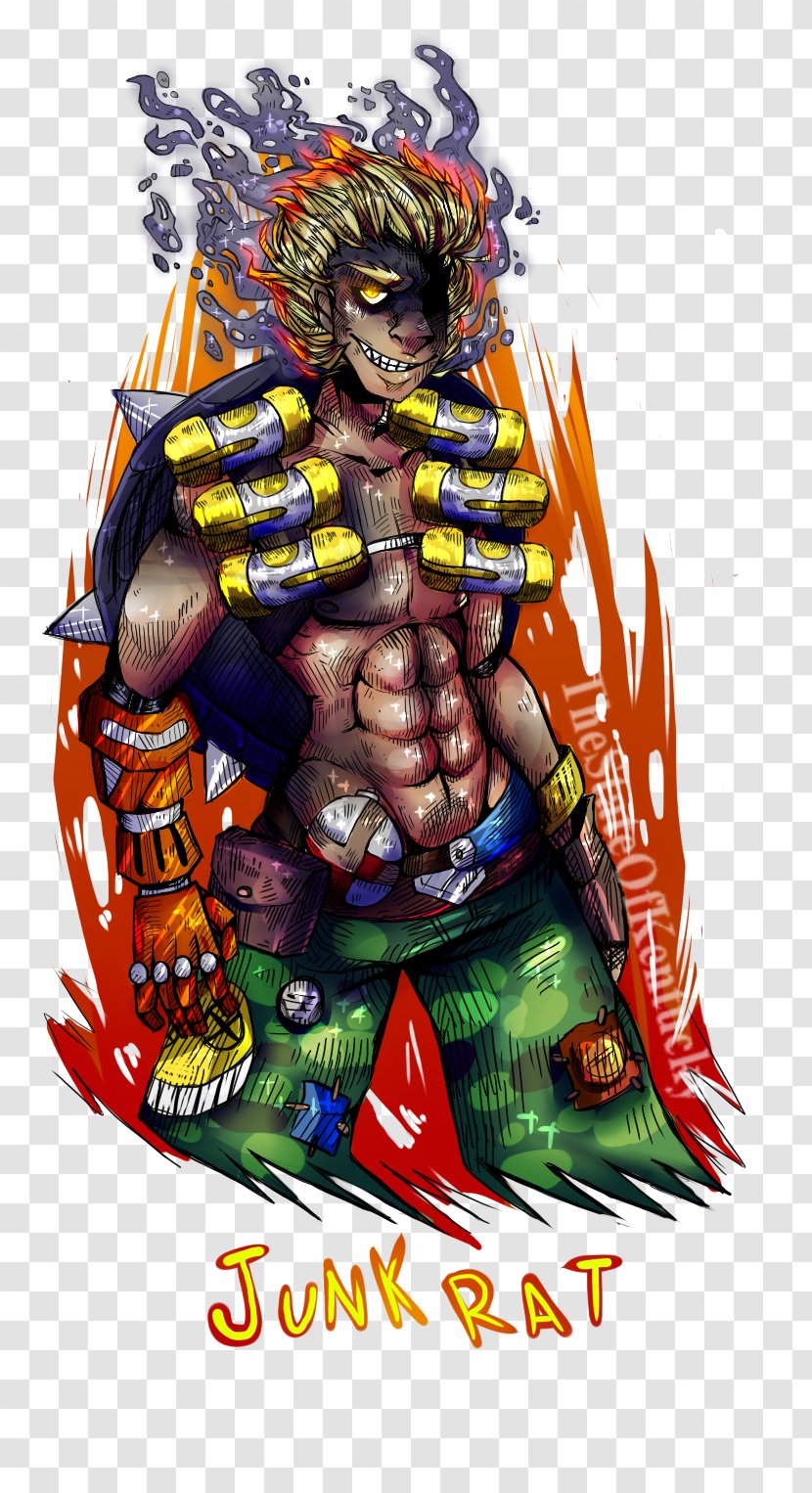 Cartoon Character Fiction - Art - Junkrat Transparent PNG