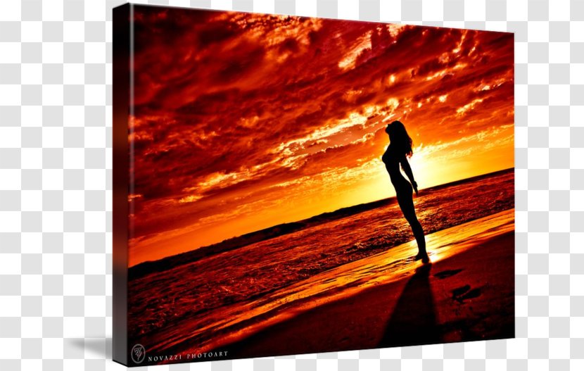 Sunset Silhouette Cloud Painting Drawing - Modern Art Transparent PNG