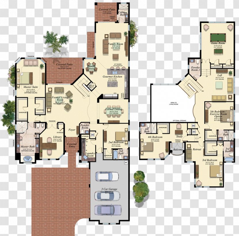 Floor Plan House Building - Residential Area Transparent PNG