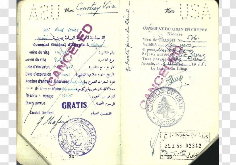 Second World War Identity Document Passport Travel - Visa Transparent PNG