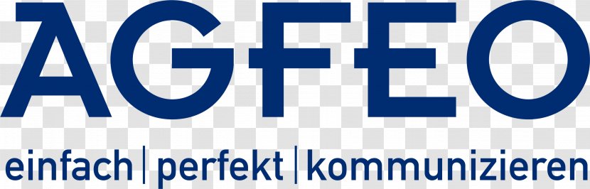 Agfeo Logo Organization Business Telephone System Kommanditgesellschaft - Brand - Blue Transparent PNG