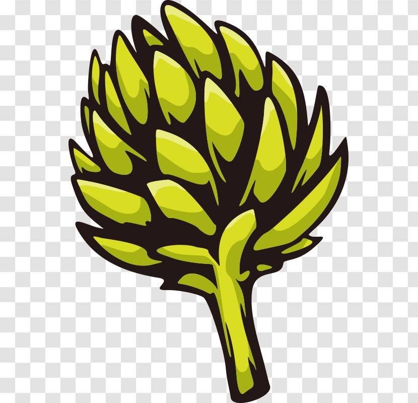 Artichoke Clip Art - Leaf - Hand Painted,Stick Figure,Fruits And Vegetables,vegetables,Fruits Vegetables,Cartoon Transparent PNG