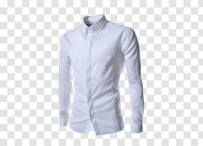 Long-sleeved T-shirt Dress Shirt Casual - Mens Transparent PNG