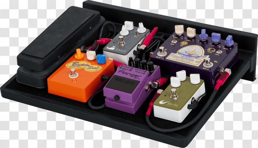 Pedalboard Effects Processors & Pedals Guitar Musical Instruments - Silhouette Transparent PNG