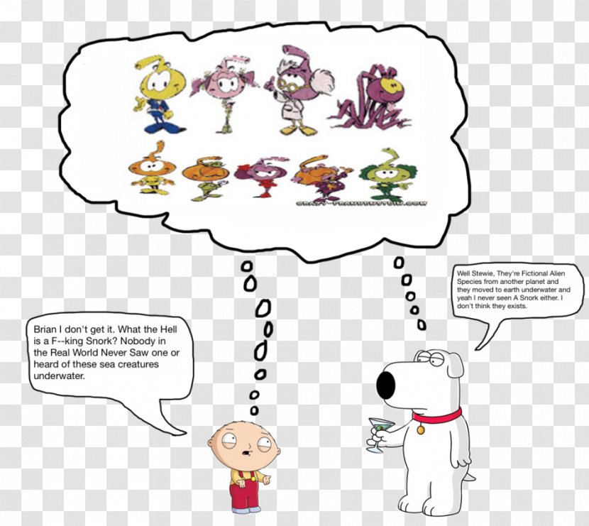 Brian Griffin Stewie Lois Meg Chris - Cartoon - Snorks Transparent PNG