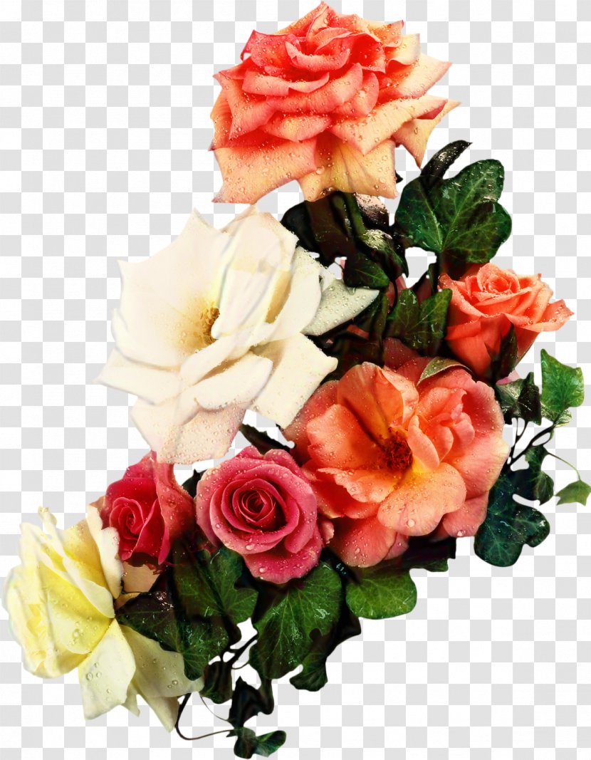 Garden Roses Desktop Wallpaper Flower Bouquet - Cut Flowers - Hybrid Tea Rose Transparent PNG