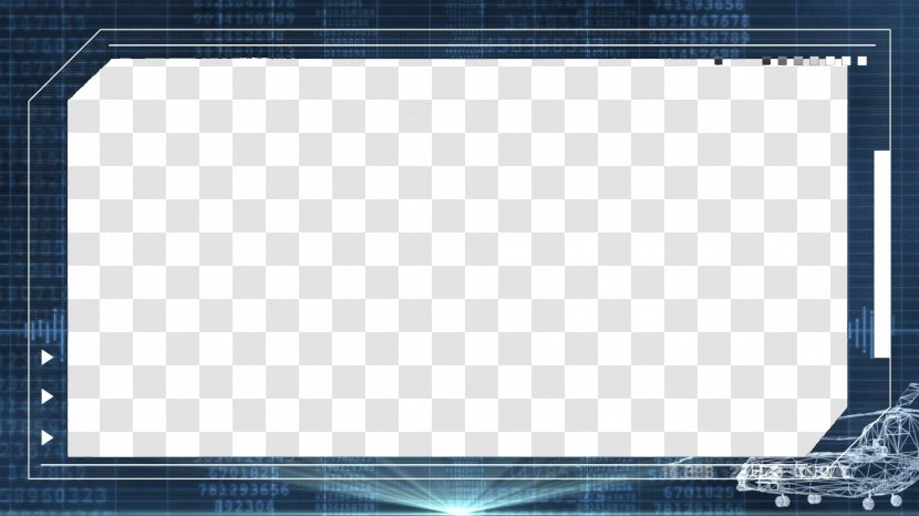 Video Television Set High-definition - Blue - Cool Borders Transparent PNG