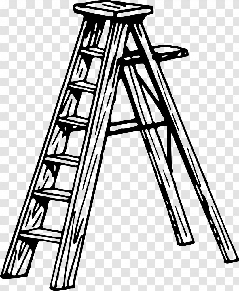 Drawing Clip Art - Monochrome Photography - Ladders Transparent PNG