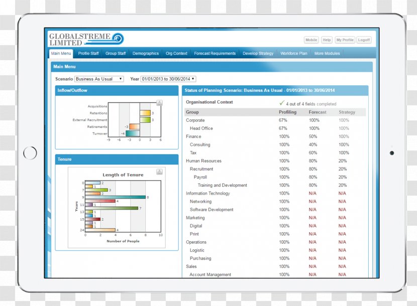 Computer Program Organization Workforce Planning Software Spreadsheet - Bamboohr Transparent PNG