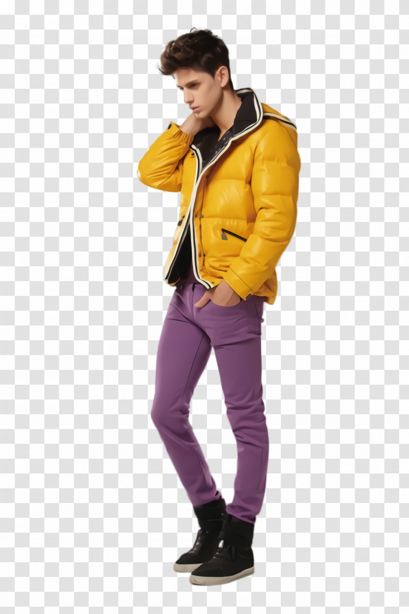 Clothing Jacket Hood Yellow Outerwear - Coat - Footwear Transparent PNG