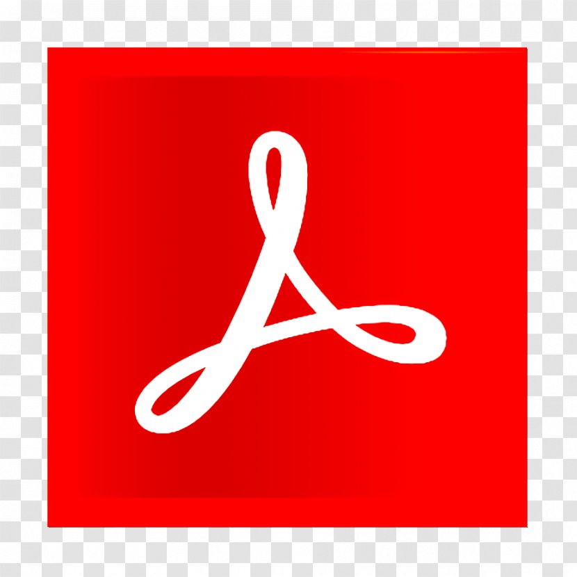 Acrobat Icon Adobe App - Reader - Logo Red Transparent PNG