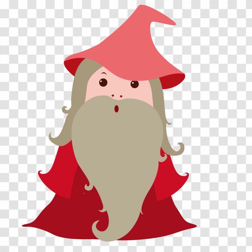 Magician Royalty-free Cartoon Illustration - Christmas - Cute Beard Grandfather Transparent PNG