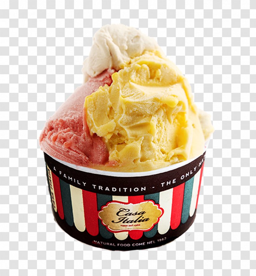 Gelato Frozen Yogurt Ice Cream Italian Cuisine - Menu Transparent PNG