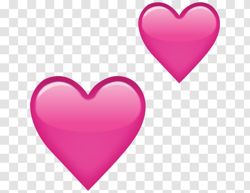 Emoji Heart Symbol Clip Art - Flower - PINK HEARTS Transparent PNG