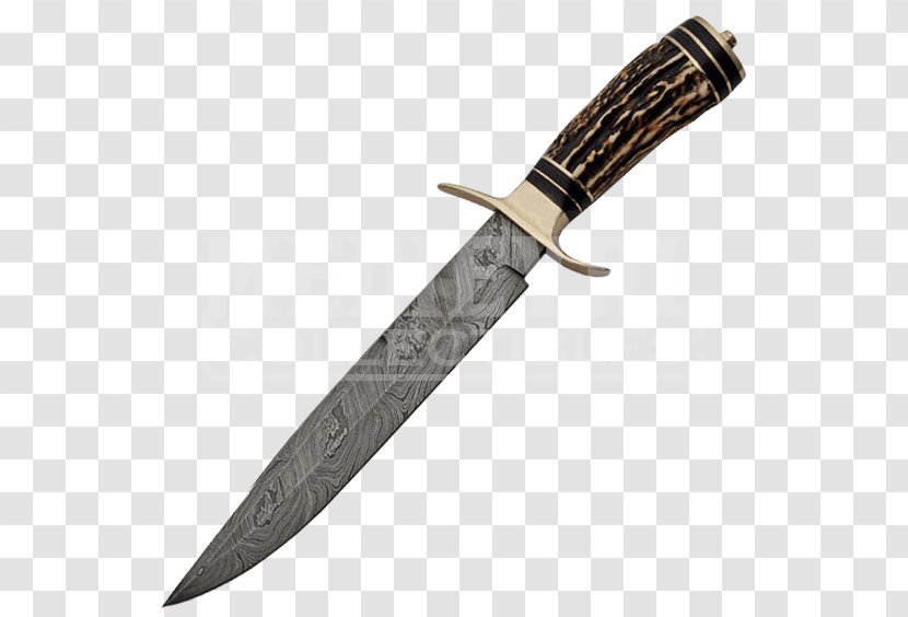 Bowie Knife Hunting & Survival Knives Throwing Utility - Melee Weapon Transparent PNG