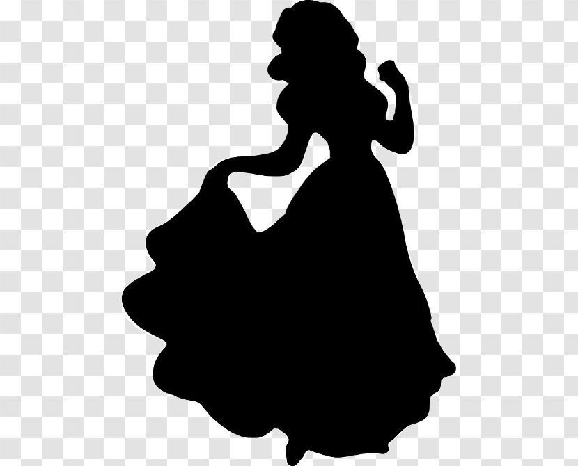 Snow White Cinderella Tiana Disney Princess Silhouette - Human Behavior Transparent PNG